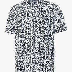 NWT Funky Glasses Maelreg Men’s 3XL Short Sleeve Button Up Shirt